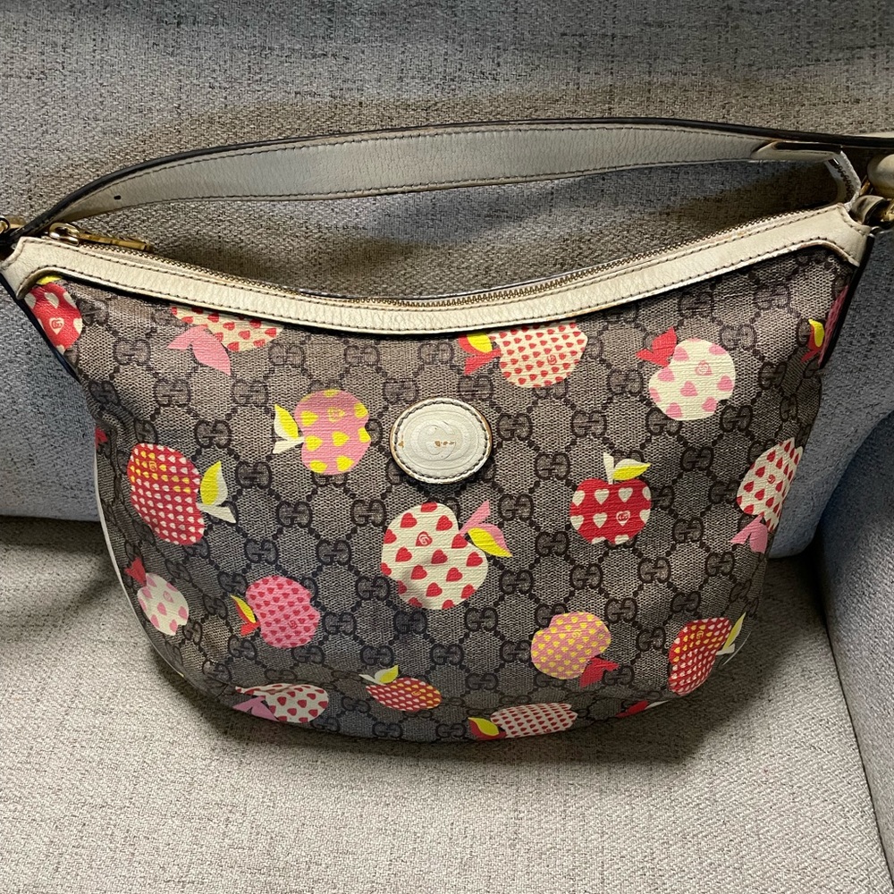 Gucci OPHIDIA HOBO LEATHER HANDBAG